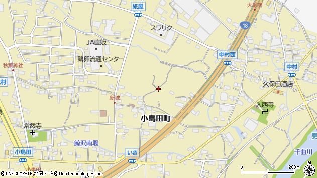 〒381-2212 長野県長野市小島田町の地図