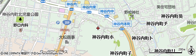 石川県金沢市神谷内町（ホ）周辺の地図