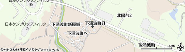 石川県金沢市下涌波町（丑）周辺の地図