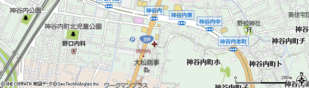 石川県金沢市神谷内町（ニ）周辺の地図