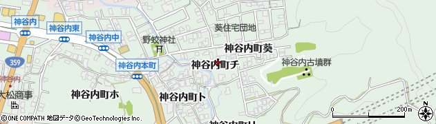 石川県金沢市神谷内町チ162周辺の地図