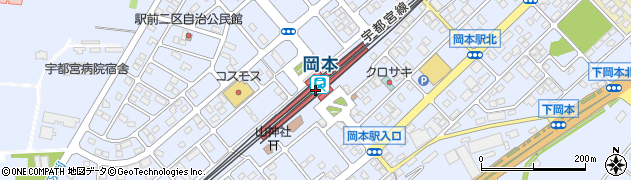 岡本駅周辺の地図