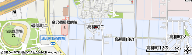 石川県金沢市高柳町ニ周辺の地図