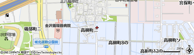 石川県金沢市高柳町ホ周辺の地図