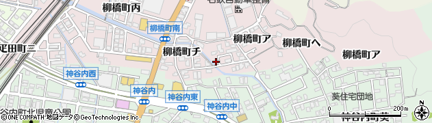 石川県金沢市柳橋町丁周辺の地図