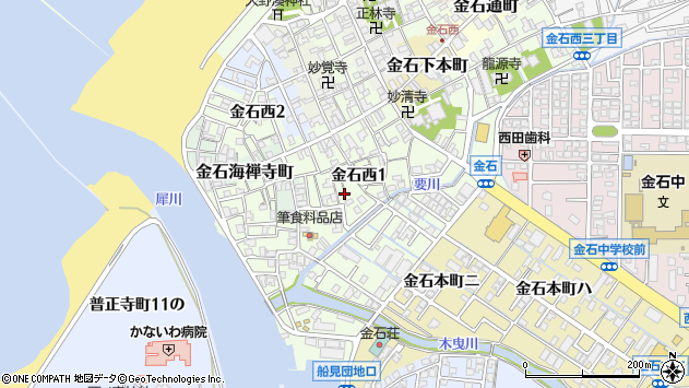 〒920-0337 石川県金沢市金石西の地図