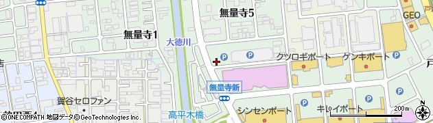 石川県金沢市無量寺周辺の地図