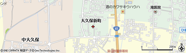 富山県富山市大久保新町周辺の地図
