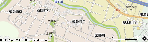 石川県金沢市薬師町ニ周辺の地図