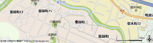 石川県金沢市薬師町（ニ）周辺の地図