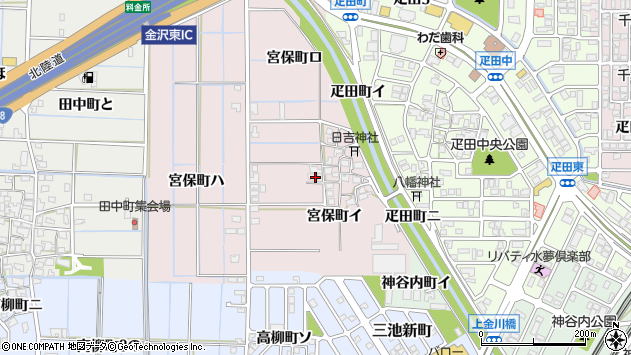 〒920-0006 石川県金沢市宮保町の地図