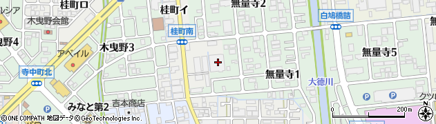レンタルのニッケン　金沢営業所周辺の地図