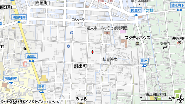 〒920-0062 石川県金沢市割出町の地図