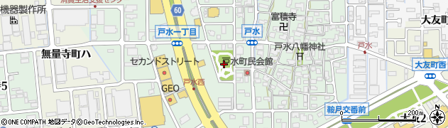石川県金沢市戸水周辺の地図