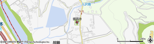 雲昌寺周辺の地図