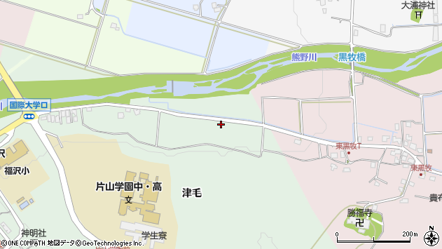 〒930-1261 富山県富山市東福沢津毛の地図