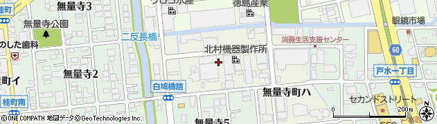 石川県金沢市無量寺町（ニ）周辺の地図
