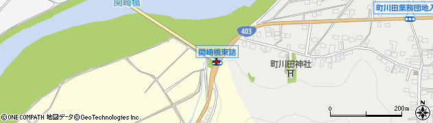 関崎橋東詰周辺の地図