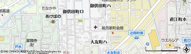 石川県金沢市御供田町ハ1周辺の地図