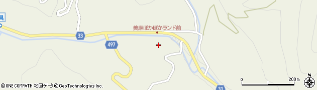 ぽかぽかランド美麻周辺の地図