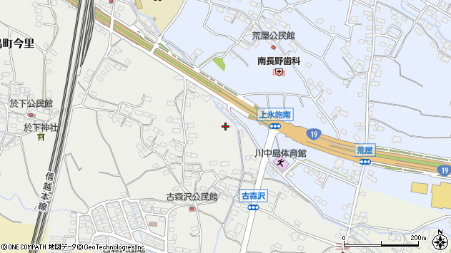 〒381-2234 長野県長野市川中島町今里の地図