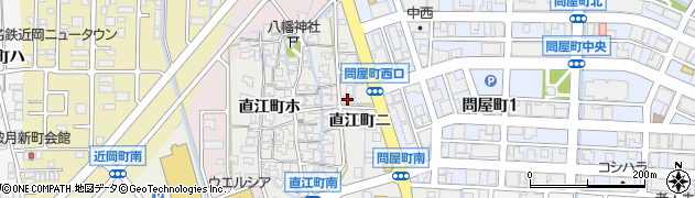 石川県金沢市直江町ニ周辺の地図