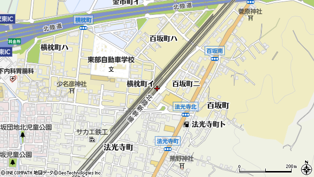 〒920-3135 石川県金沢市横枕町の地図