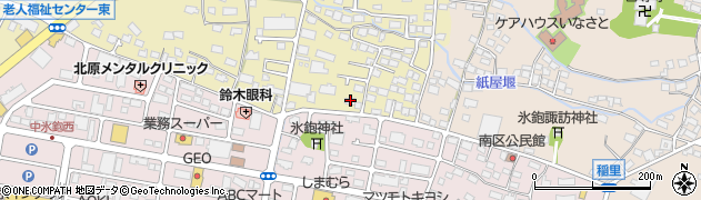 長野県長野市稲里町中氷鉋536周辺の地図