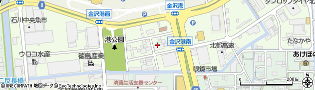 石川県金沢市湊周辺の地図