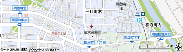 石川県金沢市三口町木周辺の地図