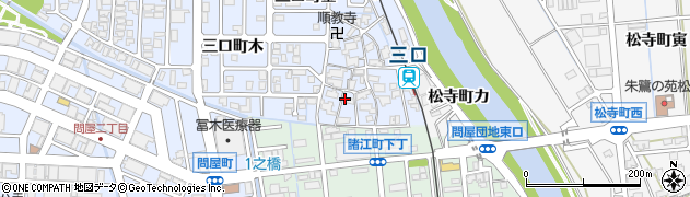 石川県金沢市三口町金周辺の地図