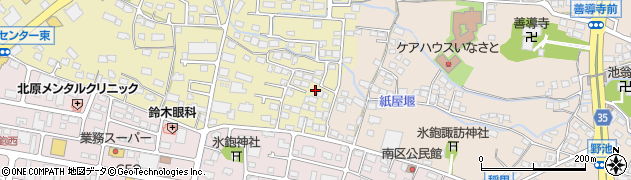 長野県長野市稲里町中氷鉋548周辺の地図