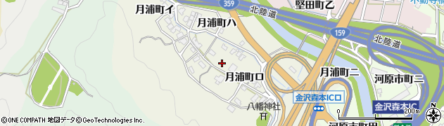石川県金沢市月浦町（ロ）周辺の地図