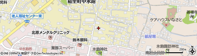 長野県長野市稲里町中氷鉋493周辺の地図