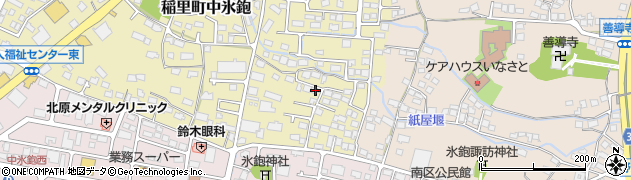 長野県長野市稲里町中氷鉋554周辺の地図