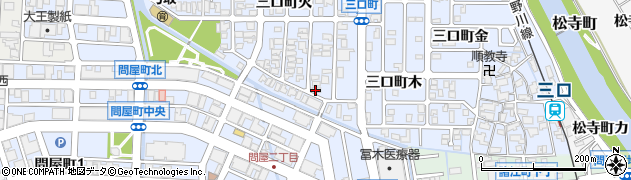 石川県金沢市三口町（火）周辺の地図