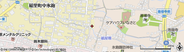 長野県長野市稲里町中氷鉋1014周辺の地図