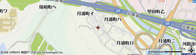 石川県金沢市月浦町イ107周辺の地図