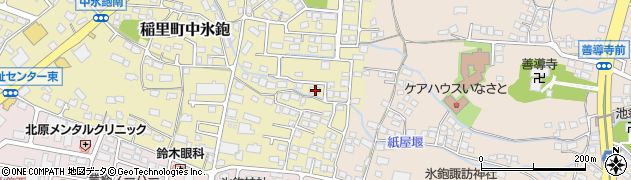 長野県長野市稲里町中氷鉋1030周辺の地図
