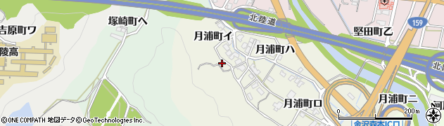 石川県金沢市月浦町イ88周辺の地図