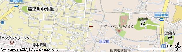 長野県長野市稲里町中氷鉋1013周辺の地図