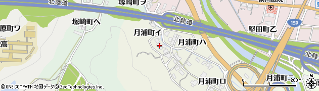 石川県金沢市月浦町イ周辺の地図
