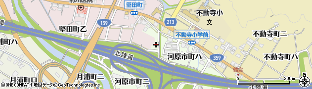 石川県金沢市河原市町（ニ）周辺の地図