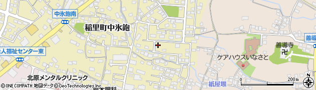 長野県長野市稲里町中氷鉋1025周辺の地図