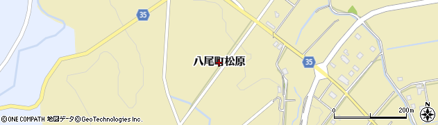 富山県富山市八尾町松原周辺の地図