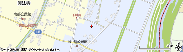 富山県小矢部市下川崎周辺の地図