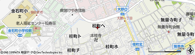 石川県金沢市桂町周辺の地図
