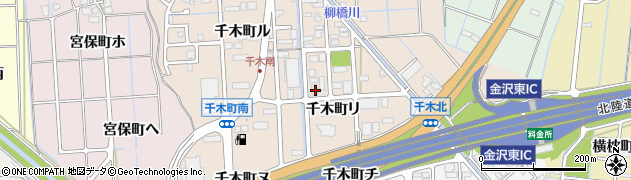 石川県金沢市千木町リ109周辺の地図