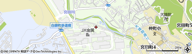 茨城県日立市白銀町周辺の地図