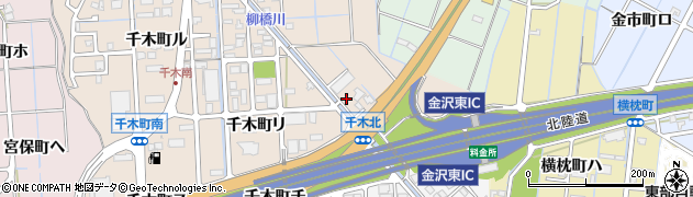石川県金沢市千木町ト周辺の地図